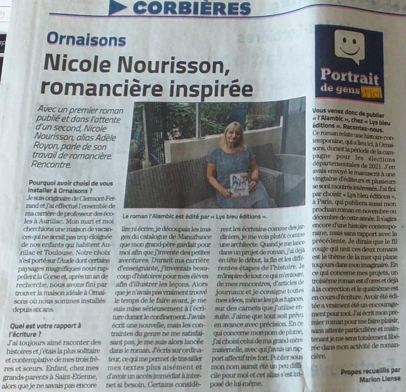 Article presse adele royon