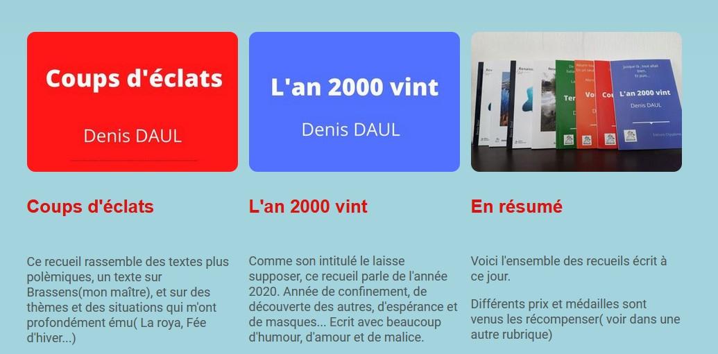 Autres livres denis daul