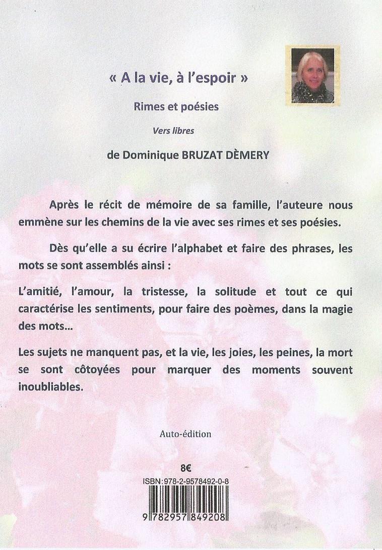 Couverture 4 poesies dominique bruzat