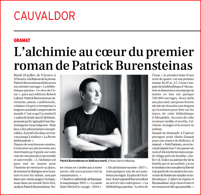 Dedicasse patrick burensteinas la depeche 17 07 2023