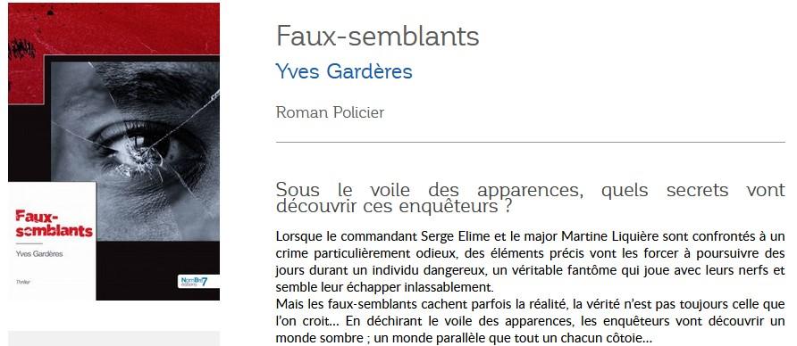 Dernier livre yves garderes