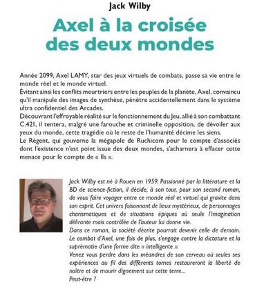 Livre axel tome 1 jack wilby 4eme couv