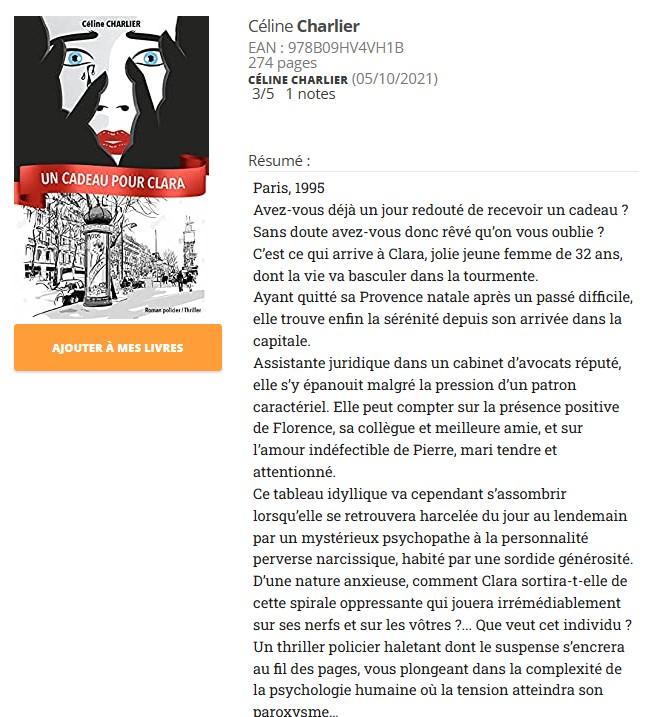 Livre celine charlier