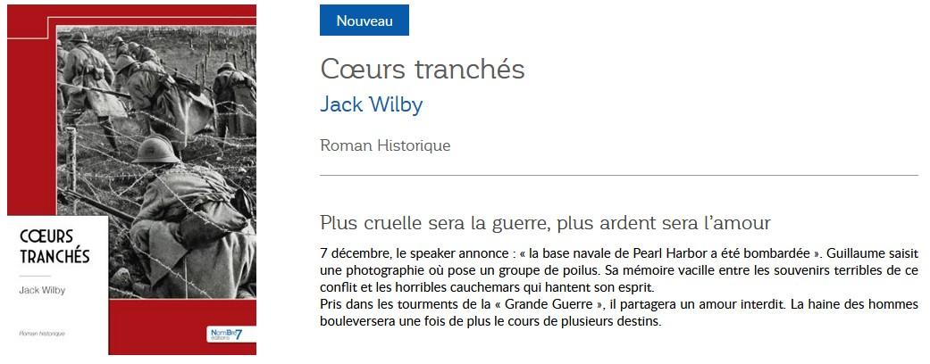 Livre coeurs tranches j wilby