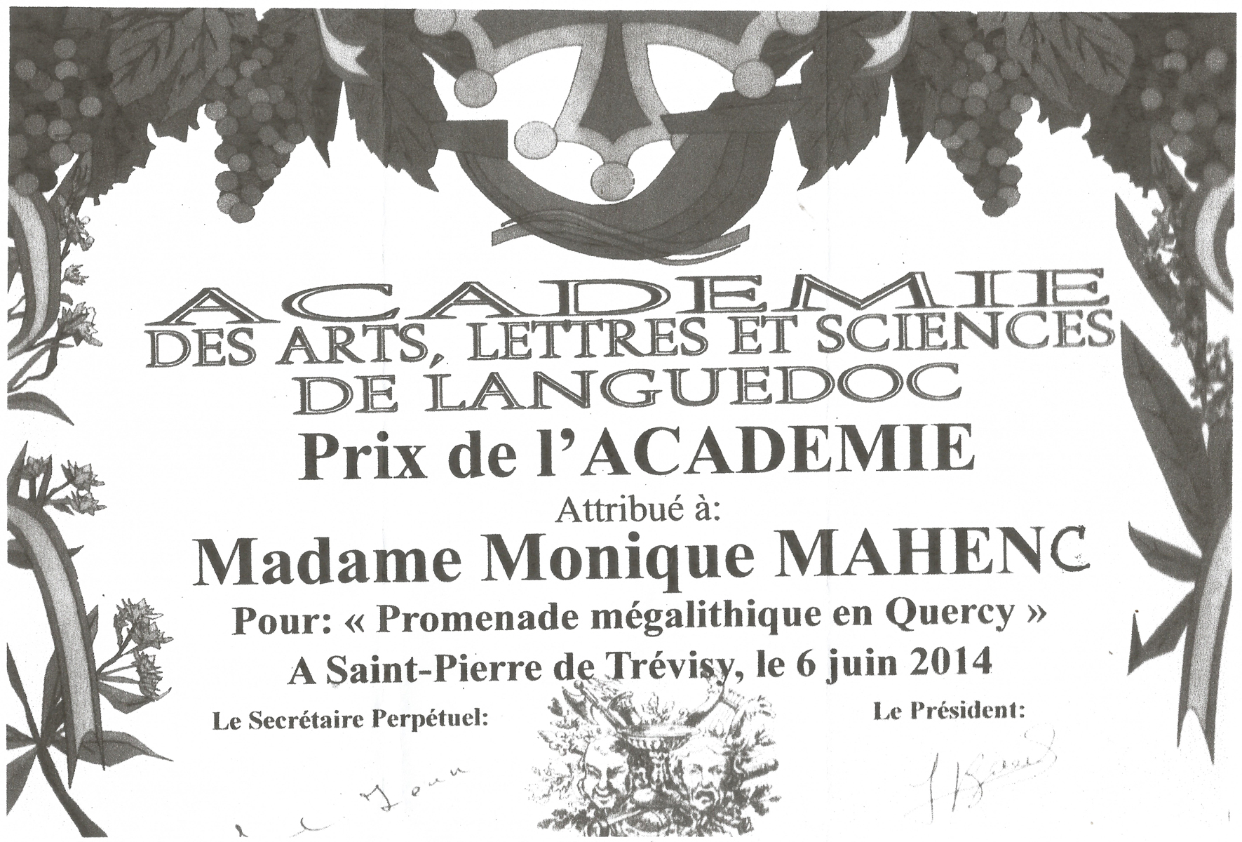 Prix de l academie