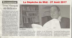 Yvon marquis dedicace la depeche du 27 08 17